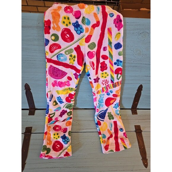 Dylan Candy Bar Youth Girls XS Small Standard Colorful Fleece PJ Bottoms Elastic - Picture 2 of 8